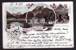 Hallthurm 1897  Mondbeleuchtung Watzmannblick