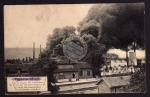 Pagny Mosel 1915 Bahnhof Feuer Brand brennende