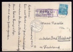Bäbelin über Wismar Landpoststempel 1957