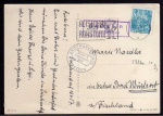 Bäbelin über Wismar Landpoststempel 1957 