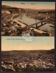 Aussig Bahnhof Chem. Fabrik Elbebrücken 1920