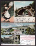 2 AK Plauen König Friedrich August Brücke 1905