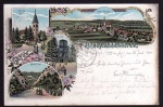 Friedrichsbrunn Thale 1901 Litho Kaltes Tal