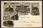 Cöthen Köthen Litho 1899 Postamt Landesseminar