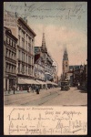 Magdeburg Breiteweg Katharinenkirche 1905 Bahn 