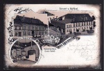 Litho Lössnitz Gasthaus Deutsches Haus 1901