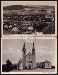 2 AK Filippsdorf Böhmen Felsenmühle Kirche 