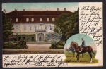 Graditz b. Torgau Schloß Pferde Reiter 1903