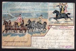 Barnum und Bailey Zirkus 4 Reiter 1 Pferd 1901