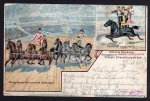 Barnum und Bailey Zirkus 4 Reiter 1 Pferd 1901 