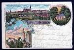 Friedberg Hessen Litho 1903 Burg Kapelle Total