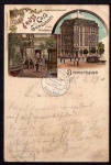 Bremerhaven Litho 1897 Cafe Sanssouci