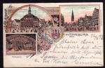 Lüneburg Litho 1897 Am Sande Rathauskeller 