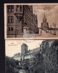 Halle Saale 1898 Litho Centralbahnhof Markt