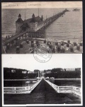 2 AK Sellin 1919 Landungsbrücke 1932 Villen