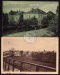 2 AK Arnsdorf Sa. an der Bahnhofstraße 1905 1914