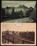 2 AK Arnsdorf Sa. an der Bahnhofstraße 1905 1914 