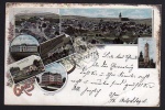 Litho Schneeberg 1899 Gewerbeschule Gleesberg