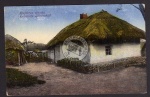 Russische Landschaft Bauernhaus Feldpost 1917
