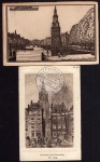 2 AK Amsterdam Montelbaanstoren 1914 Den Haag