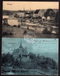 2 AK Grimma Gattersburgen 1900 Panorama Mude