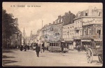 Cambrai Rue de la herse Straßenbahn 1915 Feldp
