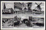 Insel Amrum Windmühle Mole Kirche Dorfstraße .