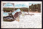 Weferlingen Litho Bahnhof 1897 Zucker Fabrik