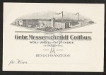 Cottbus Woll- und Haarhut Fabrik 