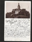 Litho Gruss vom Falken 1894 Meisdorf Falkenste