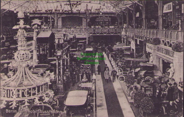 171664 AK Berlin Automobil Ausstellung 1905 !!! Reklame Fulda Reifen Ernst Jul. 