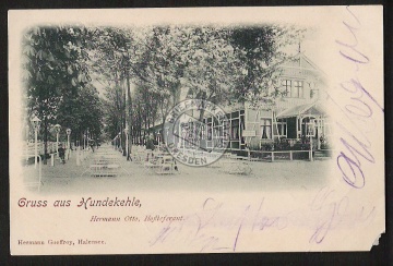 Hundekehle Restaurant 1899 Otto Hoflieferant 