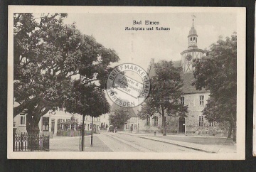 Bad Elmen Marktplatz Rathaus,2 zeiliger Stemp 