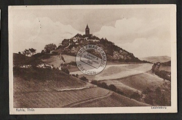 Kahla Thür. Leuchtenburg  Landpoststempel 