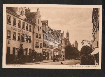 Rothenburg O.T. Herrenstr. Hotel Eisenhut 