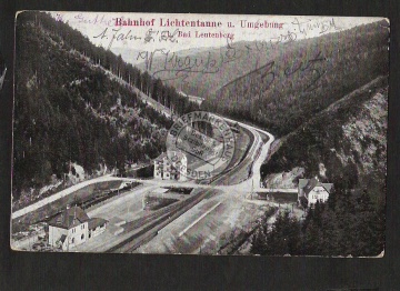 Bahnhof Lichtentanne Bad Leutenberg 1911 