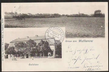 Wuthenow Gutshaus , Ort 1901 