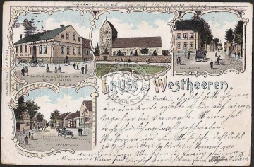 Litho Westheeren Gasthof zum goldenen Stern Ki 