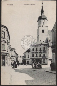 Wurzen Wenceslaistrasse Geschäfte Kirche 