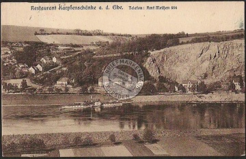 Restaurant Karpfenschänke  Elbe bei Meissen 