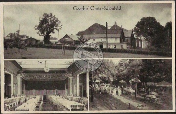 Gasthof Greiz Schönfeld Saal Garten Gaststätte 