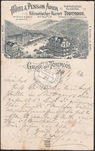 Todtmoos Federlitho 1896 Eisenbahnstation Wehr 