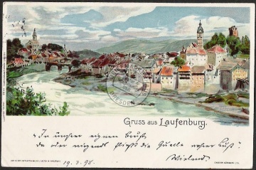 Litho Laufenburg 1898 