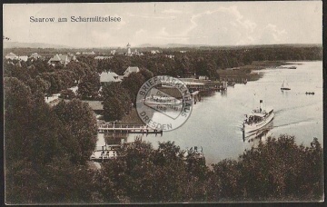 Saarow Scharmützelsee Dampfer Boosanleger 1915 