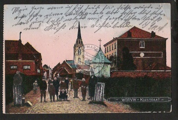 Wervik Koestraat Feldpost 1916 