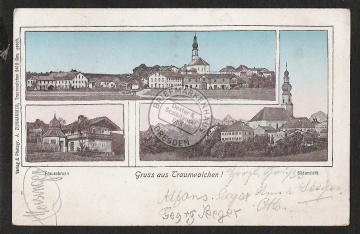 Traunwalchen Frauenbrunn Südansicht 1914 