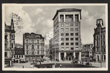 Reichenberg Sudetengau Tuchplatz Grand Cafe Ge 