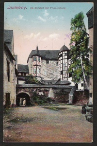 Leutenberg 1927 Burghof Friedensburg 
