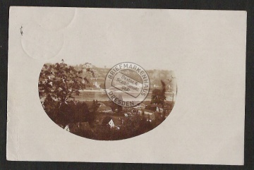 Pirna Posta Elbe ablegender Dampfer 1917 