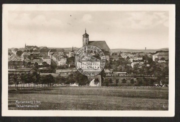 Marienberg Sachsen Bahnhof Gesamtansicht Kirch 
